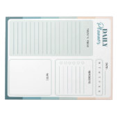 Bloc-note Planificateur quotidien Coastal Stripes (Devant)