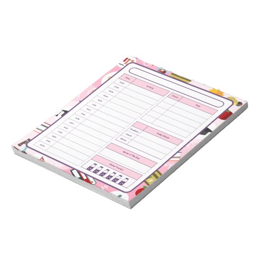 Bloc-note Planificateur quotidien de l'enseignant scientifiq (Tourné)