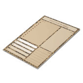 Bloc-note Planificateur quotidien imprimé léopard Notes List (Incliné)