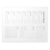 Bloc-note Planificateur quotidien minimaliste (Devant)