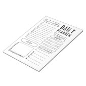 Bloc-note Planificateur quotidien minimaliste Doodle (Incliné)