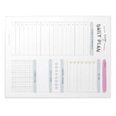 Bloc-note Planificateur quotidien moderne (Devant)
