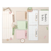 Bloc-note Planificateur quotidien personnalisé (Devant)