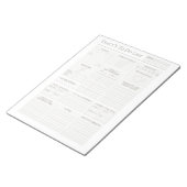 Bloc-note Planificateur quotidien personnalisé (Incliné)