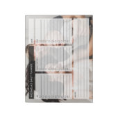 Bloc-note Planificateur quotidien personnalisé photo et text (Tourné)