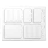 Bloc-note Planificateur quotidien personnalisé simple gris m (Devant)
