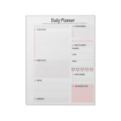 Bloc-note Planificateur quotidien - Planificateur de product (Tourné)