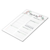 Bloc-note Planificateur quotidien pour heures Blocage de 6 h (Incliné)