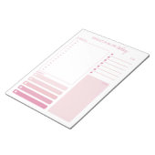 Bloc-note Planificateur quotidien rose calendrier notes et l (Incliné)