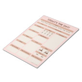 Bloc-note Planificateur quotidien rose | Planificateur de pr (Incliné)