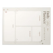 Bloc-note Planificateur quotidien simple avec notes et rappe (Devant)
