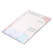 Bloc-note Planificateur Quotidien Thème Simple Élégant Multi (Incliné)
