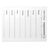 Bloc-note Planificateur TV hebdomadaire (Devant)