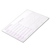 Bloc-note Planification des repas (Incliné)