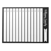 Bloc-note Planification quotidienne de la famille personnali (Devant)