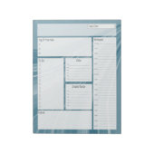 Bloc-note Planification quotidienne de la vague turquoise (Tourné)