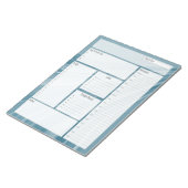 Bloc-note Planification quotidienne de la vague turquoise (Incliné)