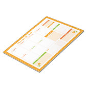 Bloc-note Planner Hebdomadaire à Points de Fleurs Lundi de D (Incliné)