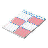 Bloc-note Planneur quotidien Simple Moderne Professionnel (Tourné)