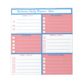 Bloc-note Planneur quotidien Simple Moderne Professionnel (Devant)