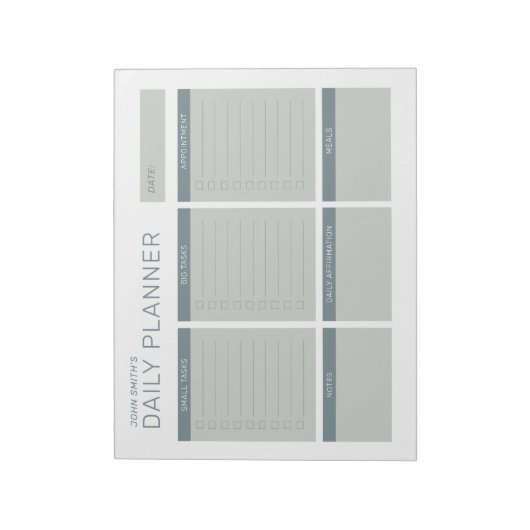 Bloc-note Plannière quotidienne professionnelle simple et mo (Tourné)