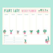 Bloc-note Plante Lady Weekly Planner