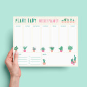 Bloc-note Plante Lady Weekly Planner