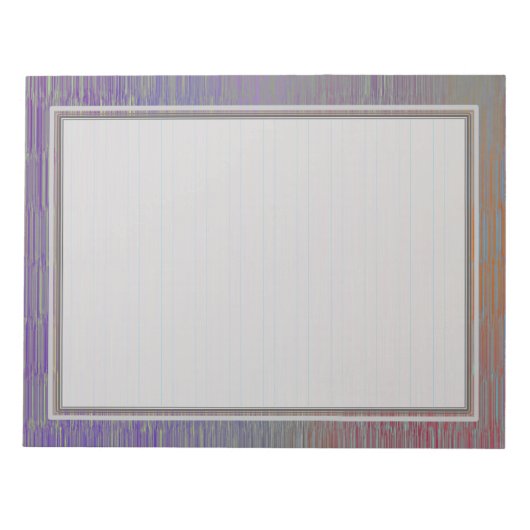 Bloc-note Plaqué Argent 8,5 x 11 (Devant)