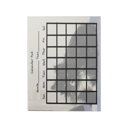 Bloc-note Plaque de calendrier (Tourné)