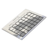 Bloc-note Plaque de calendrier (Incliné)