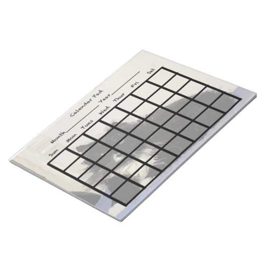 Bloc-note Plaque de calendrier (Incliné)