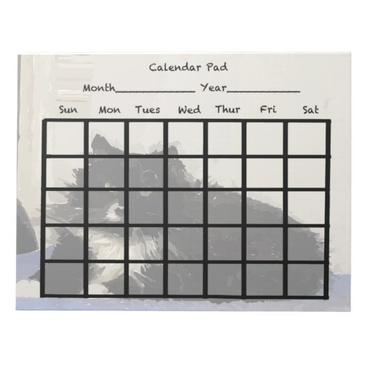 Bloc-note Plaque de calendrier (Devant)