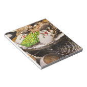 Bloc-note Plaque de cookies de Noël frais (Incliné)