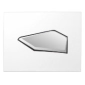 Bloc-note Plaque de home de baseball (Devant)
