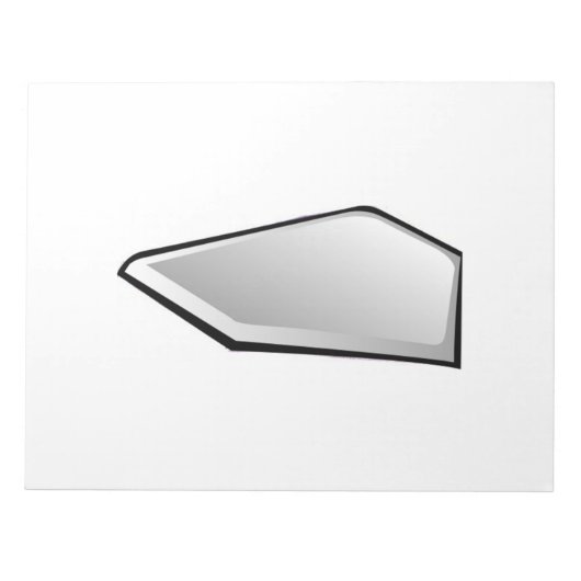 Bloc-note Plaque de home de baseball (Devant)