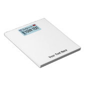 Bloc-note Plaque de licence California Sasquatch (Incliné)
