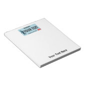 Bloc-note Plaque de licence Idaho Sasquatch (Incliné)