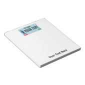 Bloc-note Plaque de licence Oregon Sasquatch (Incliné)