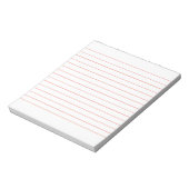 Bloc-note Plaque de mémo avec lignes Business Lined Red Clas (Tourné)