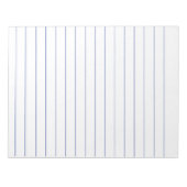 Bloc-note Plaque de mémo avec lignes Vintages (Devant)
