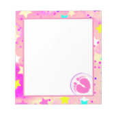 Bloc-note Plaque de note baby shower (Devant)