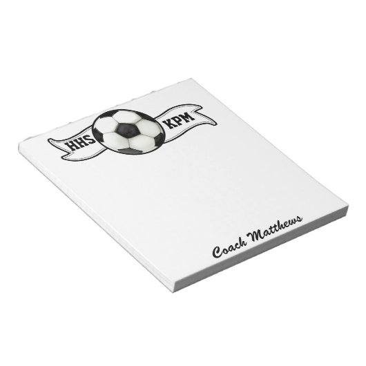 Bloc-note Plaque de notes de football scolaire - SRF (Incliné)