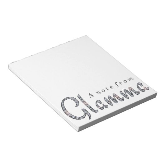 Bloc-note Plaque de notes de glamme (Incliné)