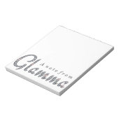 Bloc-note Plaque de notes de glamme (Tourné)