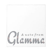 Bloc-note Plaque de notes de glamme (Devant)