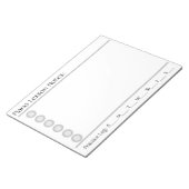 Bloc-note Plaque de notes de leçon de piano (Incliné)