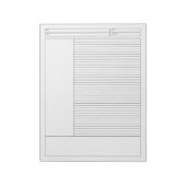 Bloc-note Plaque de notes liée à l'école ou au projet (Tourné)