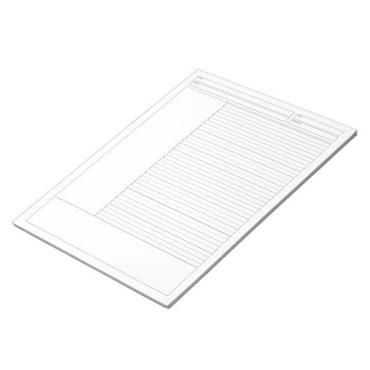 Bloc-note Plaque de notes liée à l'école ou au projet (Incliné)