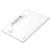 Bloc-note Plaque de prescription de plaisanterie (Incliné)