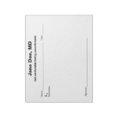 Bloc-note Plaque de prescription de plaisanterie (Tourné)